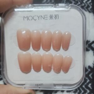 MOCYNE Nude Pink Press-On Nails